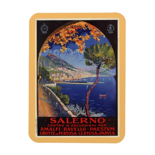 Salerno Italië —  zomervakantie Magneet (Verticaal)