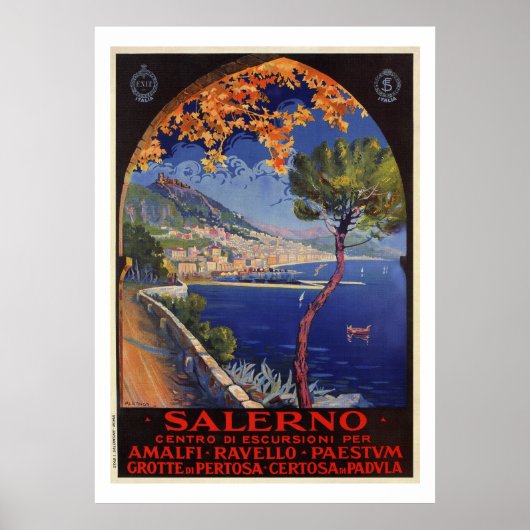 Salerno Italië —  zomervakantie Poster (Voorkant)