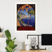 Salerno Italië —  zomervakantie Poster (Thuiskantoor)