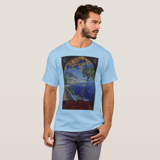 Salerno Italië —  zomervakantie T-shirt (Voorkant volledig)