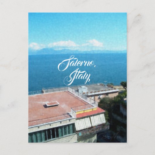 Salerno Zuid-Italië Briefkaart (Voorkant)