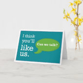 Sales & Business Greet Kaart: U zult ons leuk vind Kaart (Gele Bloem)