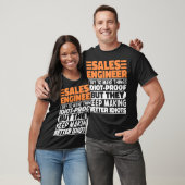Sales Engineer Ik probeer dingen grappig te zeggen T-shirt (Unisex)