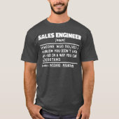 Sales Engineer Noun Finance Medewerker Sarcasme T-shirt (Voorkant)