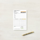 Sales Invoice Receipt Pad | Business Order Form Post-it® Notes (Op bureau)