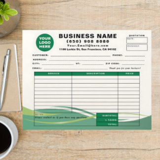 Sales Receipt Quotation Invoice Service Form Briefhoofd