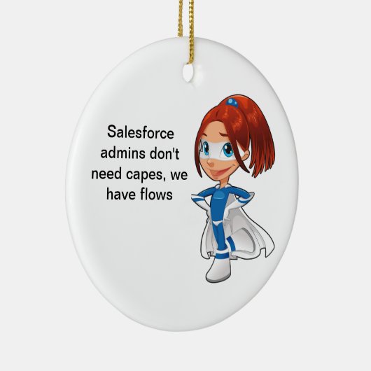 Salesforce-beheerders hebben stromen keramisch ornament (Rechts)