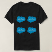 Salesforce Logo x4 T-shirt (Design voorkant)