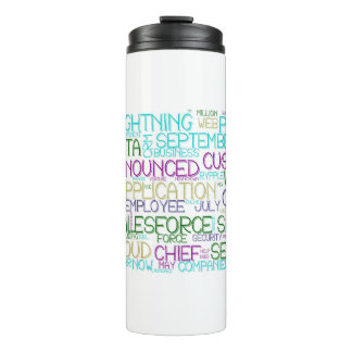 Salesforce Word Cloud Thermal Tumbler Thermosbeker