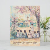 Salesian Missions groothandeldeelname bedankkaartj Kaart (Staand voorkant)