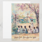 Salesian Missions groothandeldeelname bedankkaartj Kaart (Voorkant / Achterkant)