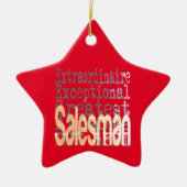 Salesman Extraordinaire Keramisch Ornament (Voorkant)