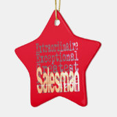 Salesman Extraordinaire Keramisch Ornament (Links)