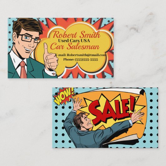 Salesman Visitekaartje (Voorkant / Achterkant)