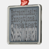 Salesoman Extraordinaire Metalen Ornament (Links)