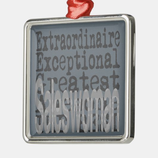 Salesoman Extraordinaire Metalen Ornament (Links)