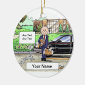 Salesperson - Mannelijk Keramisch Ornament (Links)