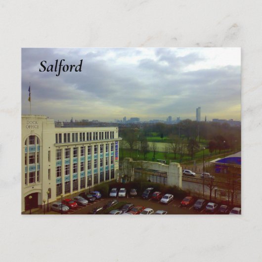 Salford Dock Kantoor Briefkaart (Voorkant)