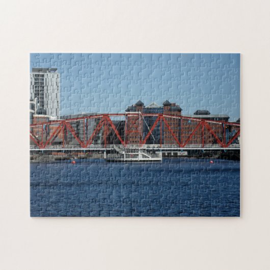 Salford kaast Manchester dokken. Legpuzzel (Horizontaal)