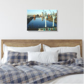 Salford Quays Canvas Afdruk (Insitu (Slaapkamer))