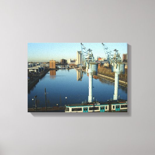Salford Quays Canvas Afdruk (Voorkant)