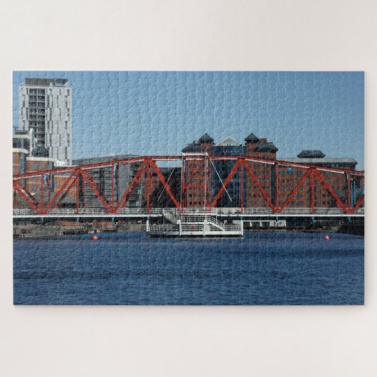 Salford Quays Manchester dokken. Legpuzzel (Horizontaal)