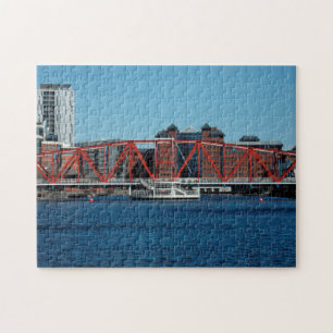 Salford Quays Manchester dokken. Legpuzzel