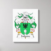 Salgado Family Crest Canvas Afdruk (Voorkant)