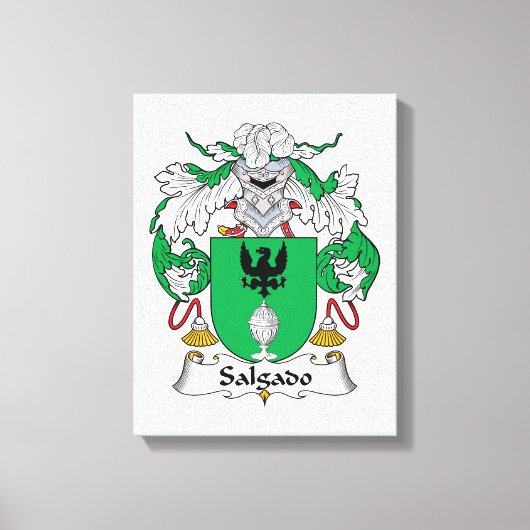 Salgado Family Crest Canvas Afdruk (Voorkant)