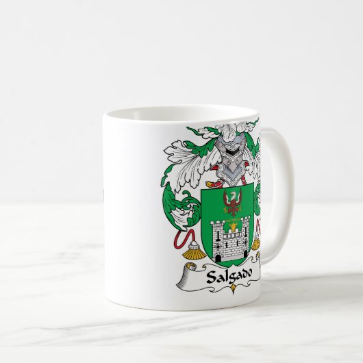 Salgado Family Crest Koffiemok (Voorkant rechts)