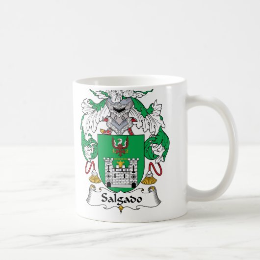 Salgado Family Crest Koffiemok (Rechts)