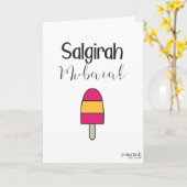 Salgirah Mubarak Kaart (Gele Bloem)