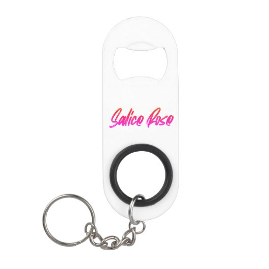 Salice Roos sleutelhanger Mini Flessenopener (Voorkant)