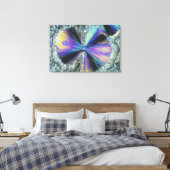 Salicylzuurkristallen bekeken in gepolariseerd lic canvas afdruk (Insitu (Slaapkamer))