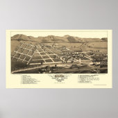 Salida, CO Panoramic Map - 1882 Poster (Voorkant)