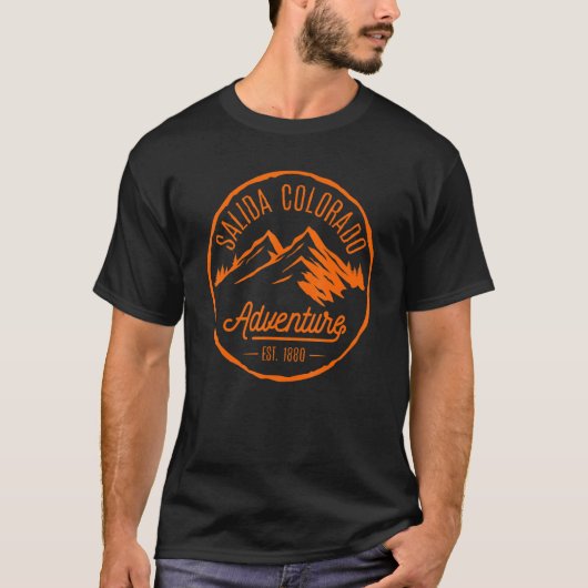 Salida Colorado bergt rivierbos T-shirt (Voorkant)