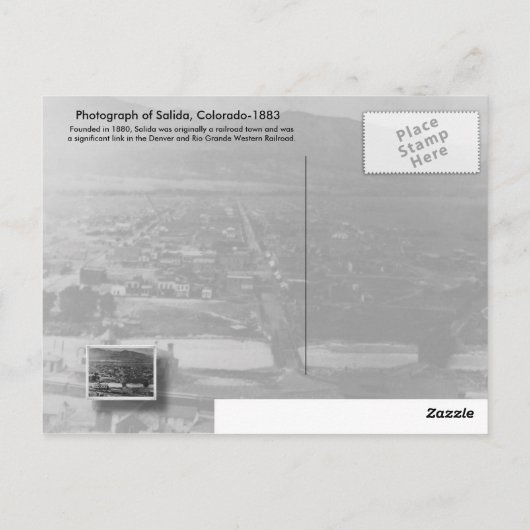 Salida, Colorado Briefkaart (Achterkant)