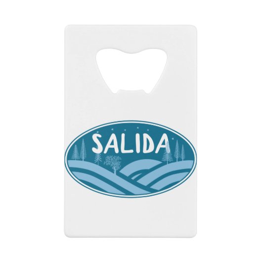 Salida Colorado buitenshuis Creditkaart Flessenopener (Voorkant)