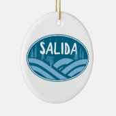 Salida Colorado buitenshuis Keramisch Ornament (Rechts)