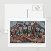 Salida, Colorado - grote letterscènes Briefkaart (Voorkant / Achterkant)