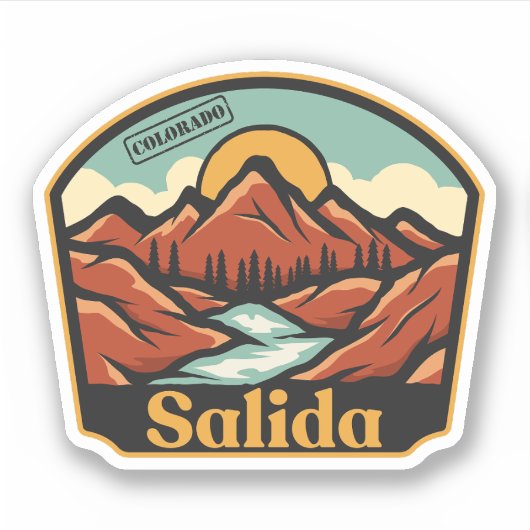 Salida, Colorado Sticker (Voorkant)