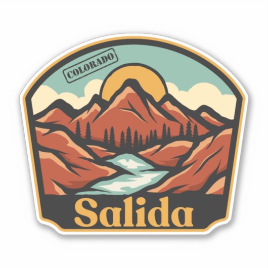 Salida, Colorado Sticker (Voorkant)