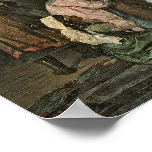 Salida del Boabdil bij de Alhambra Poster (Hoek)