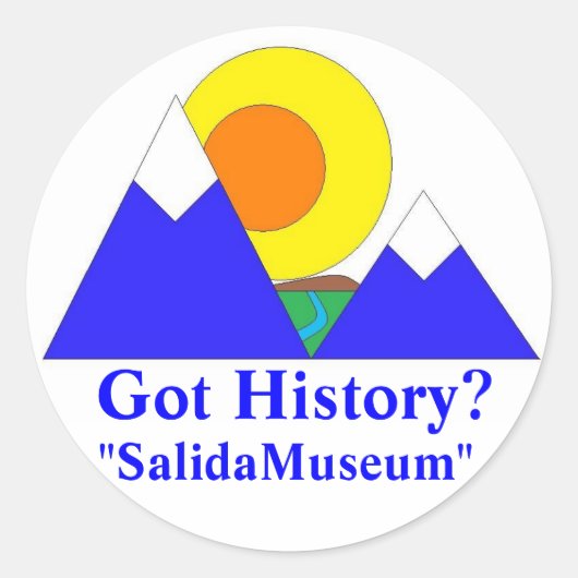 "SalidaMuseum" Ronde Sticker (Voorkant)