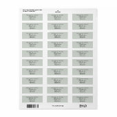 Salie Bewaar De Datum Aangepaste Naam Retouradres Etiket (Full Sheet)
