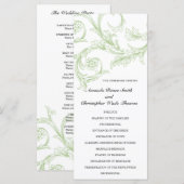 Salie Bloemen Trouwprogramma Programmakaart (Voorkant / Achterkant)