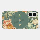  salie bloemschikker William Morris Monogram Case-Mate iPhone Case (Achterkant (horizontaal))