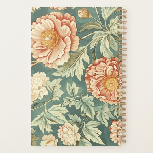  salie bloemschikker William Morris Monogram Planner (Achterkant)