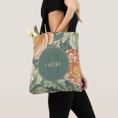  salie bloemschikker William Morris Monogram Tote Bag (Dichtbij)