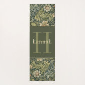  salie bloemschikker William Morris Monogram Yogamat (Achterkant)
